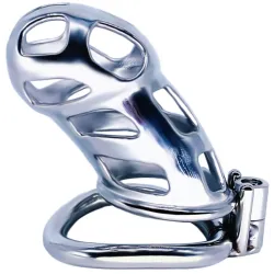 FUKR Cage de chasteté en métal Cobra Steel 10 x 3.7cm